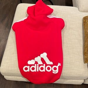 Adidog hooded sweatshirt